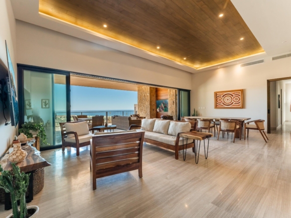 Quivira Copala Experience luxury coastal living in Copala at Quivira, one of Los Cabos' most sought-after communities. This elegant condo features an open-concept layout with a spacious living area, dining space, and fully equipped kitchen, all designed to take advantage of the panoramic Pacific Ocean – ALVAR 4B OWNER FINANCE 0%, Pacific, Pacific, BS