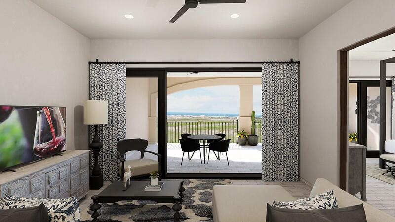 Quivira Mavila Spacious 2-bedroom 2-bath condo located in Mavila Towers within Quivira Los Cabos. This well-designed unit features an open living-dining area, fully equipped kitchen, and large private terrace with panoramic for sale